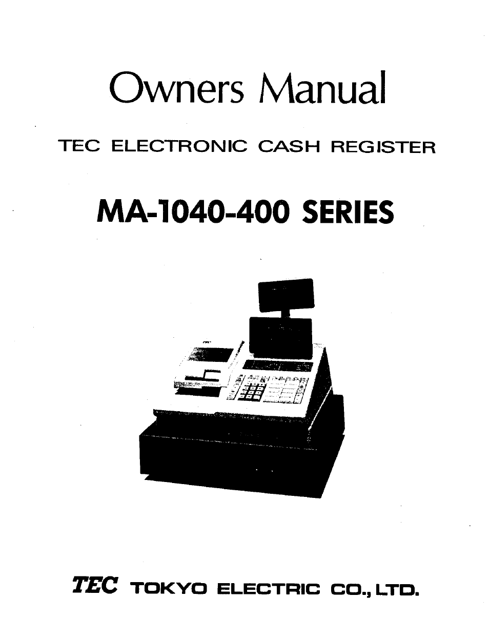 Toshiba TEC MA-1040-400 Series User Manual | 64 pages