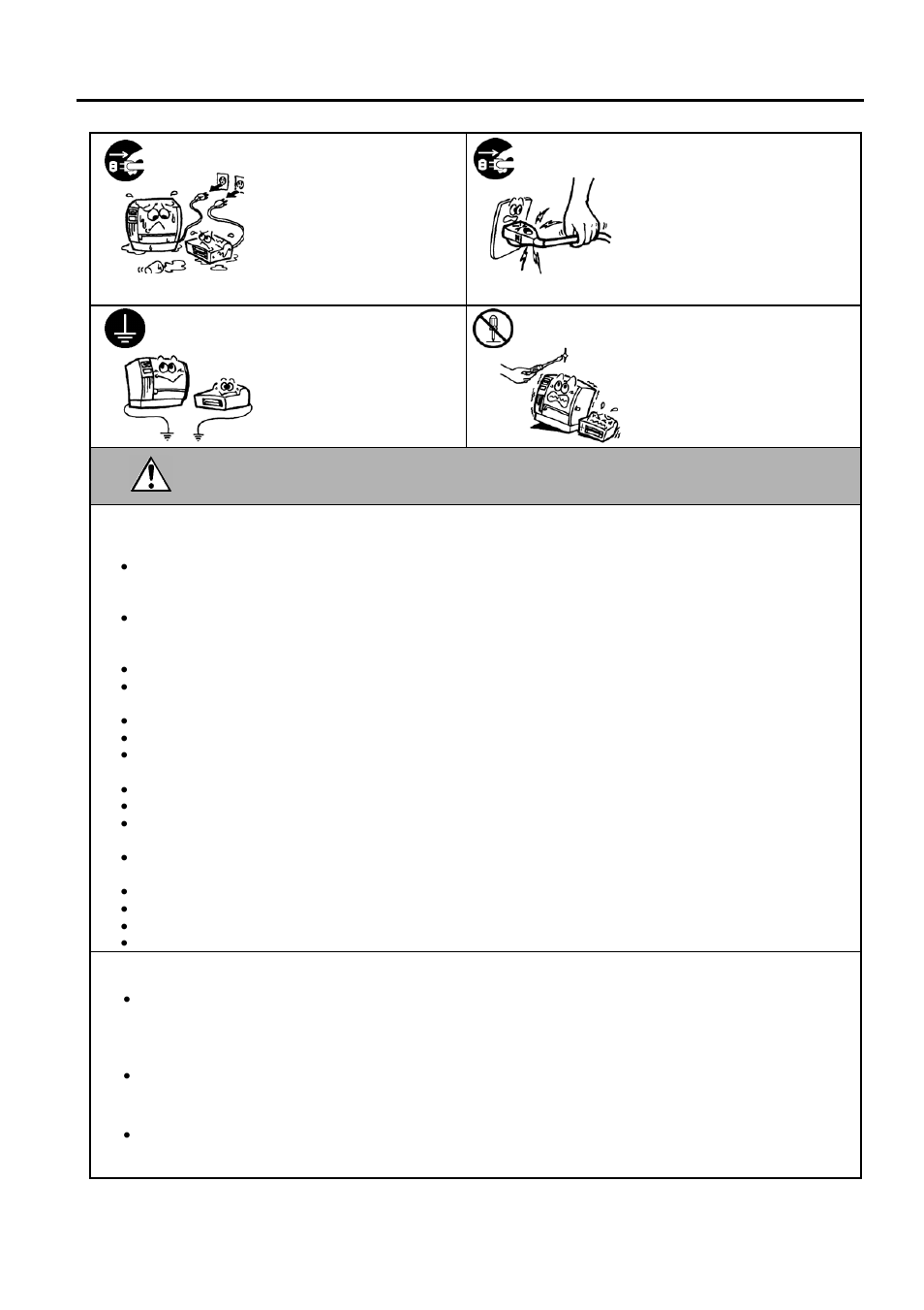 Caution | Toshiba SPAA-206-R1 User Manual | Page 4 / 31