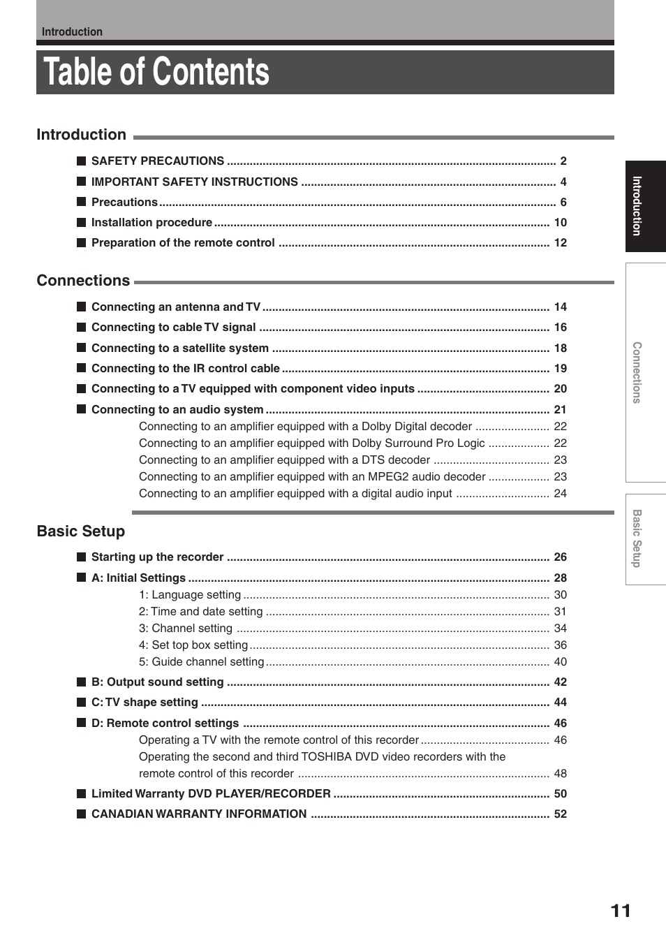 Toshiba D-R2SU User Manual | Page 11 / 56