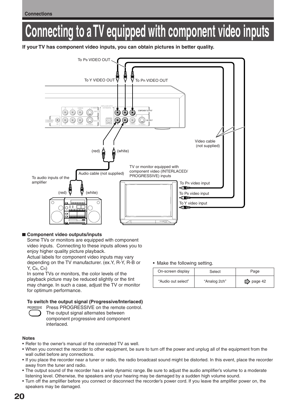 Make the following setting | Toshiba D-R2SU User Manual | Page 20 / 56