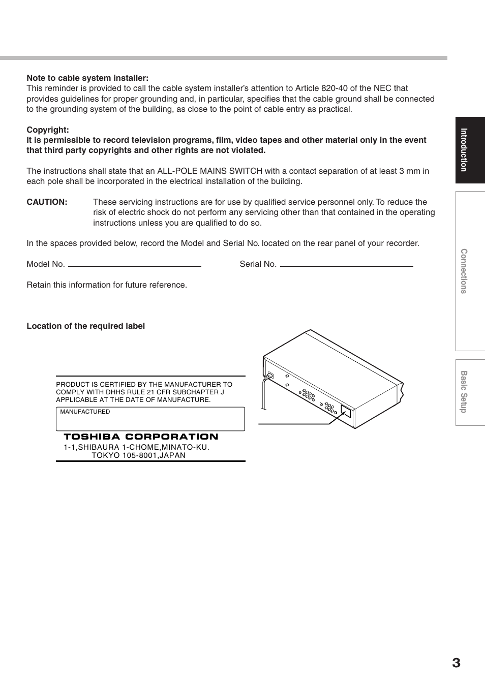 Toshiba D-R2SU User Manual | Page 3 / 56