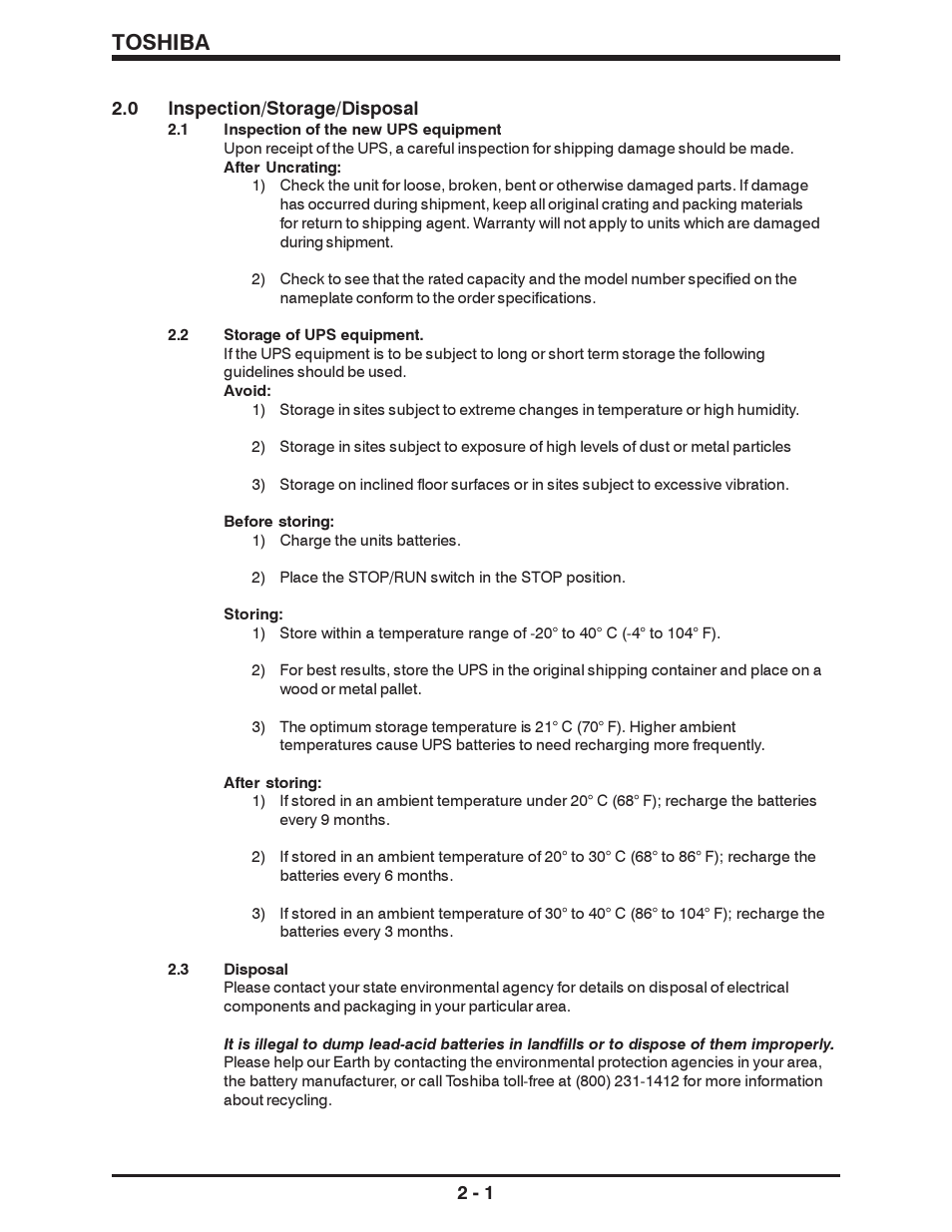 Toshiba | Toshiba 1500 SERIES User Manual | Page 12 / 32