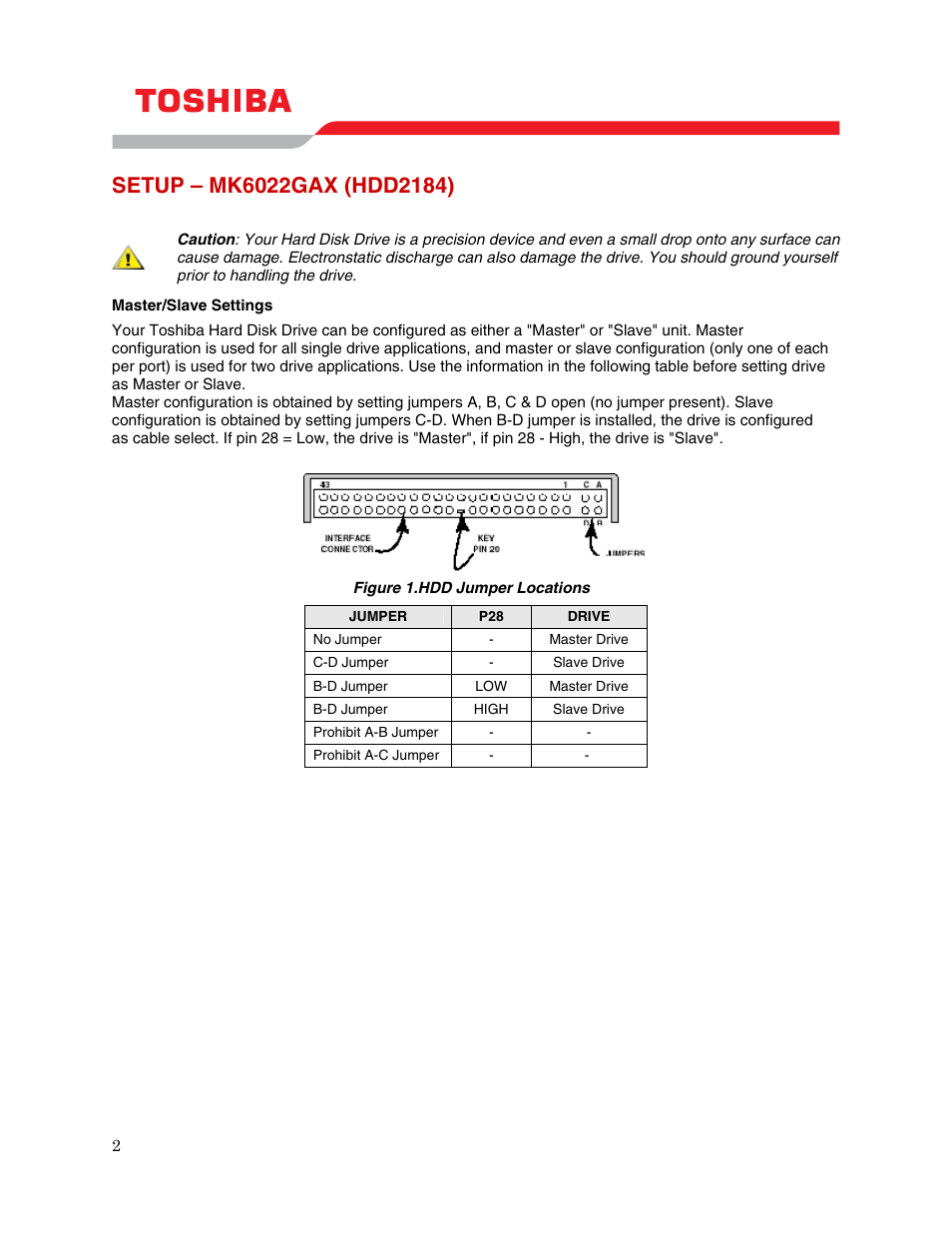 Setup – mk6022gax (hdd2184) | Toshiba DRIVE HDD2184 User Manual | Page 4 / 11