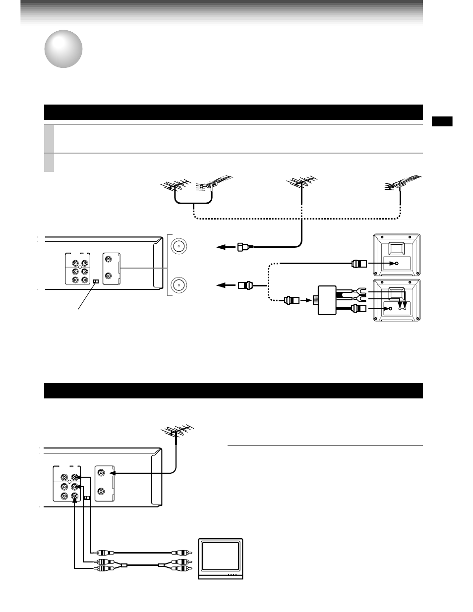 Connections | Toshiba W-707 User Manual | Page 11 / 49