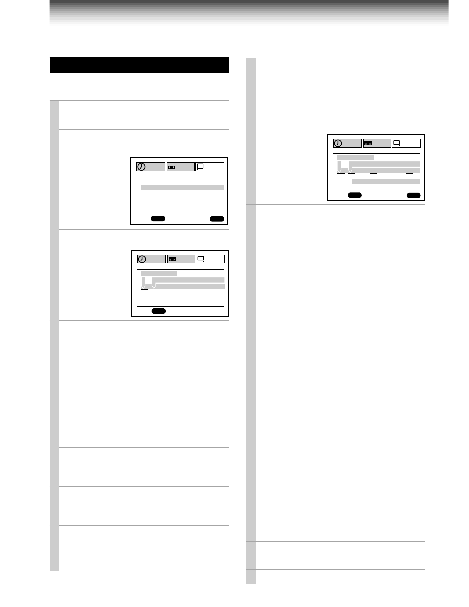 Setting the clock, Prog, Cursor right | Cursor left, Enter, Cursor up, Cursor down | Toshiba W-707 User Manual | Page 16 / 49