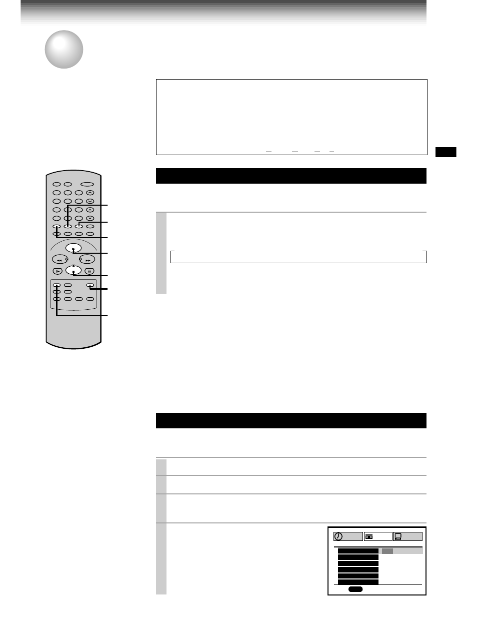 Useful functions in tape operation, Counter function, Tape remaining time | Remain/counter, Prog, Cursor right, Cursor left, Enter, Each time you press, The vcr display changes in sequence as follows | Toshiba W-707 User Manual | Page 23 / 49