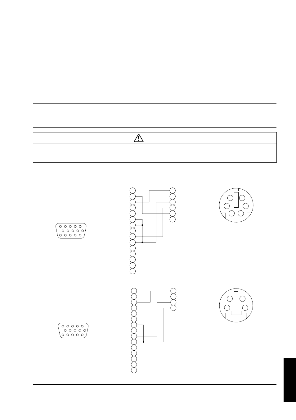 A.7 connection to the control signal terminal, Technical, A) mouse emulation | Caution | Toshiba MP8745 User Manual | Page 33 / 39