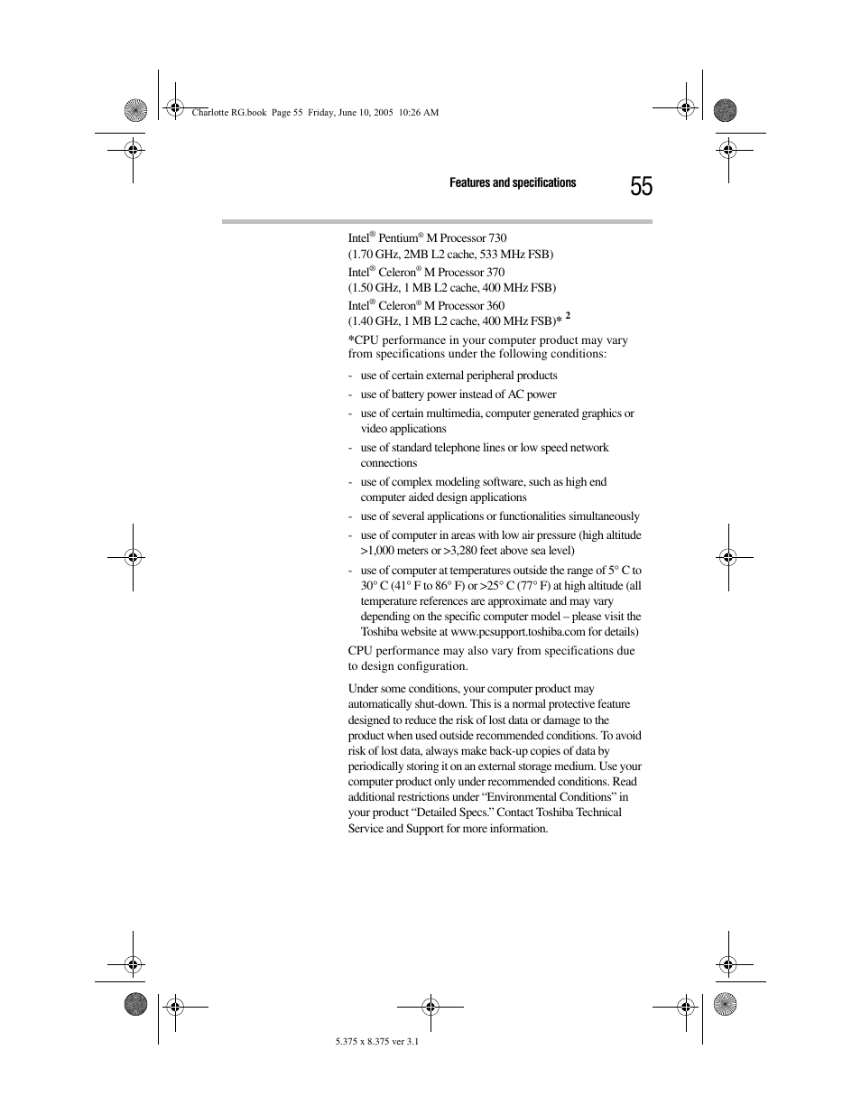 Toshiba PDR-M60 User Manual | Page 55 / 64