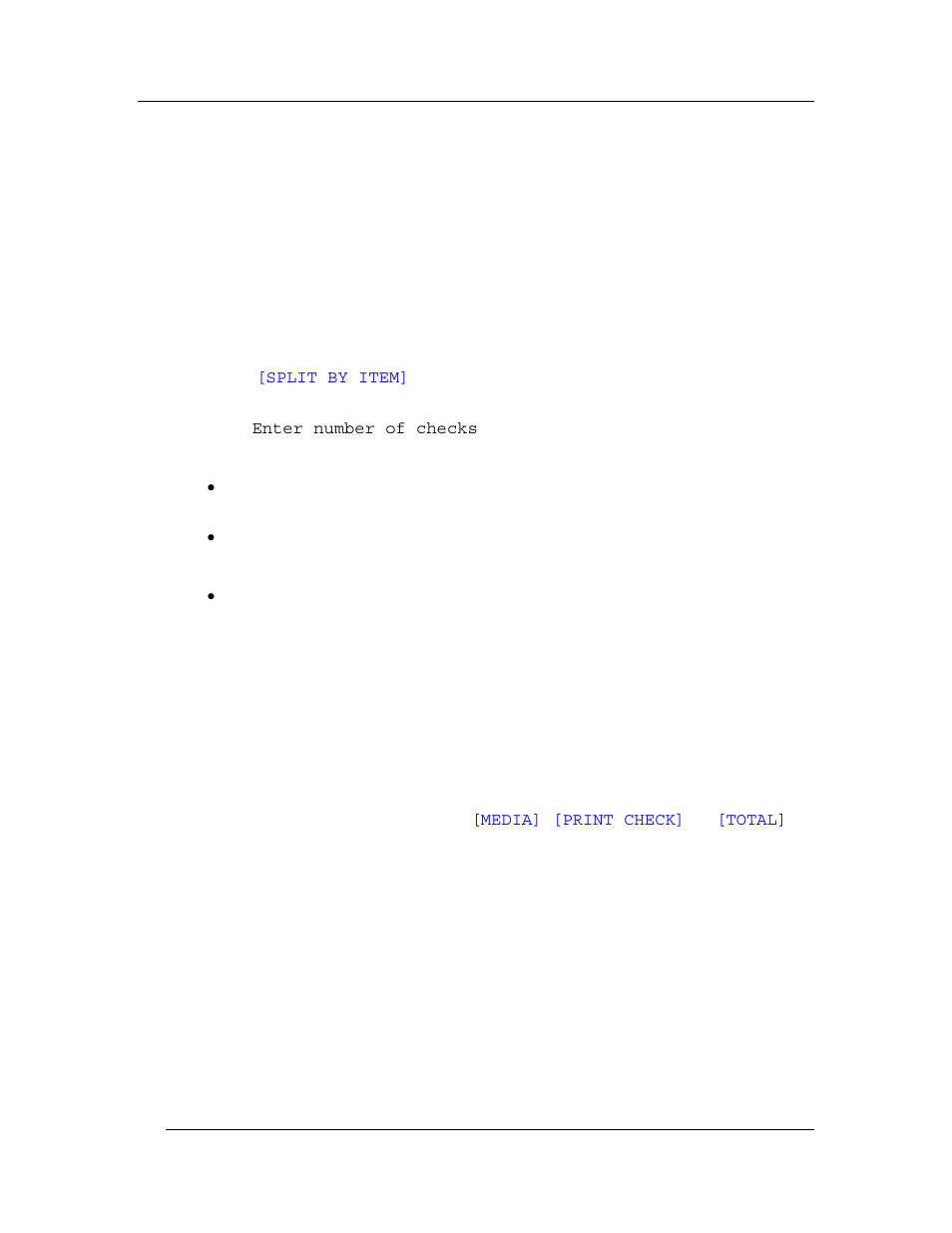 6 split a check, 1 split by item | Toshiba TEC FS-3700 R4 Series User Manual | Page 63 / 134