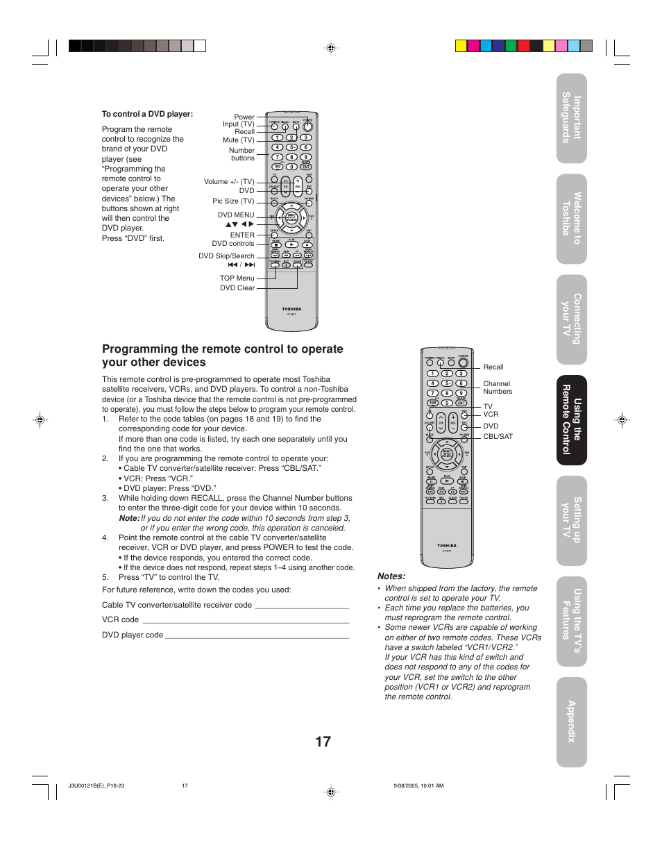 Toshiba 34HF85 User Manual | Page 17 / 44