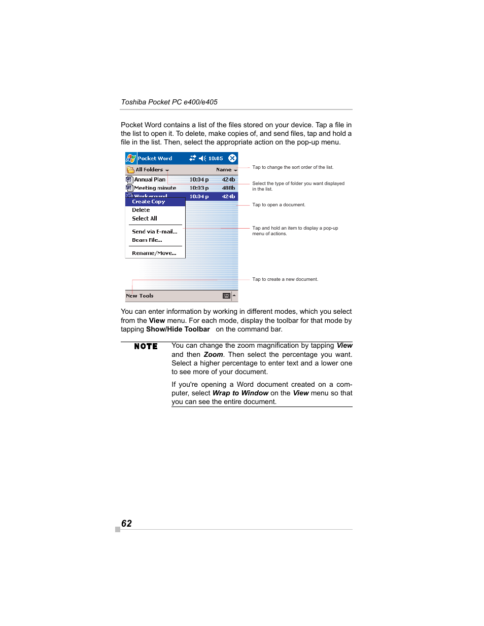 Toshiba e405 User Manual | Page 62 / 118