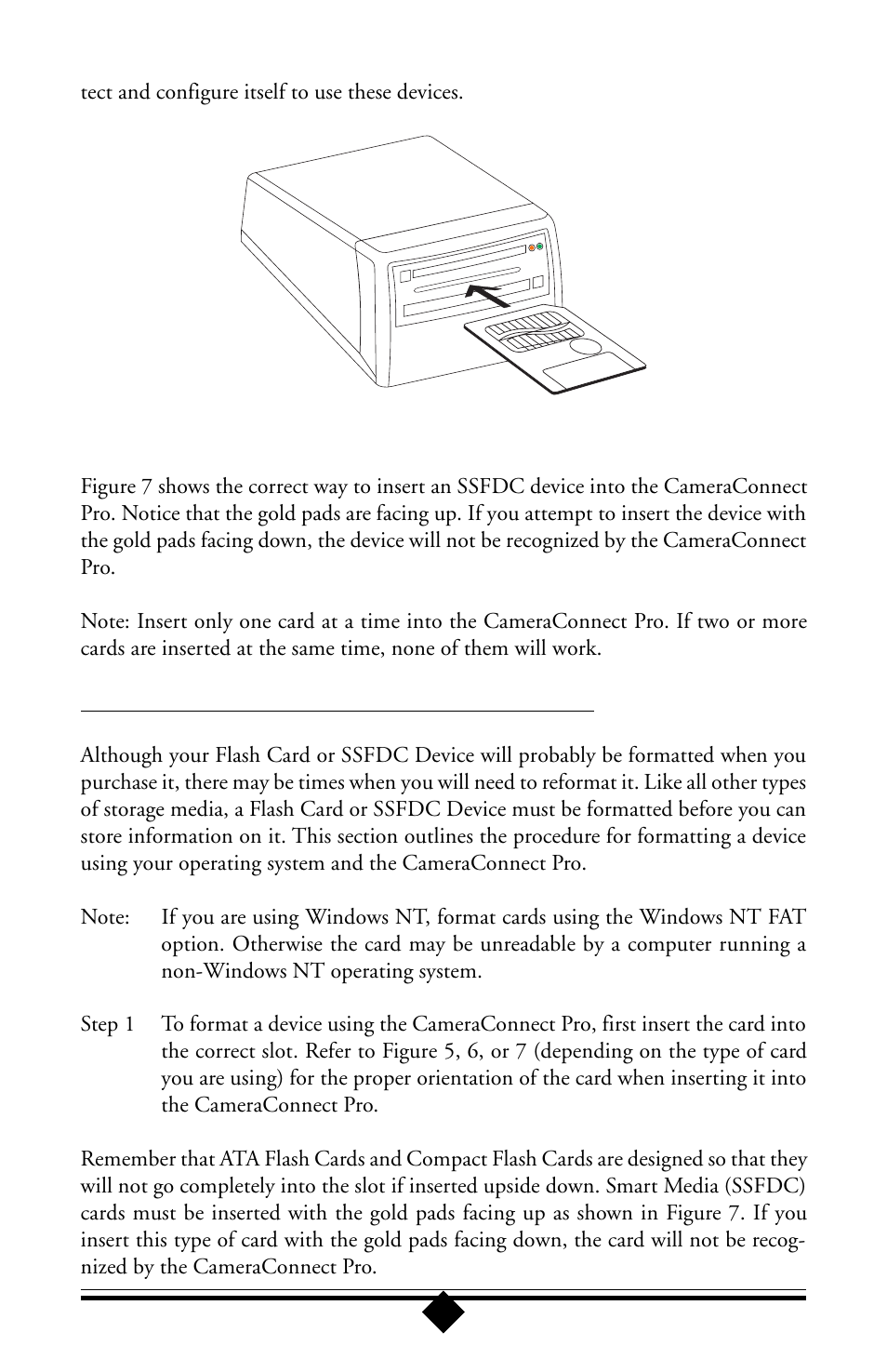 Formatting a card or smart media (ssfdc) device | Toshiba Parallel Port Flash Card Reader User Manual | Page 15 / 33