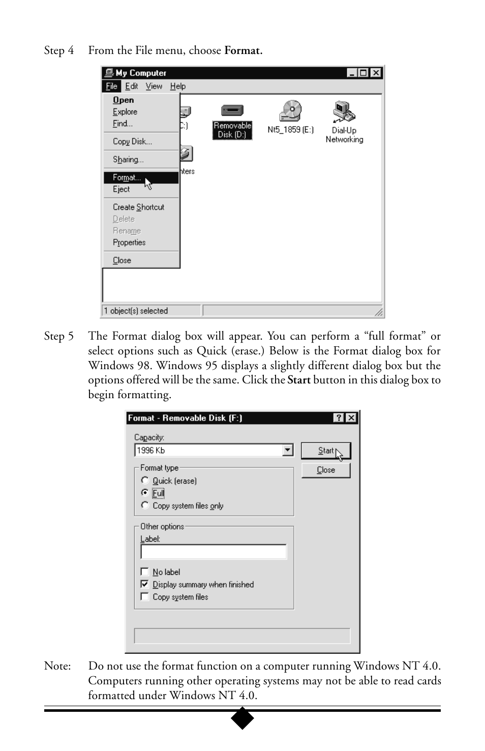 Toshiba Parallel Port Flash Card Reader User Manual | Page 17 / 33