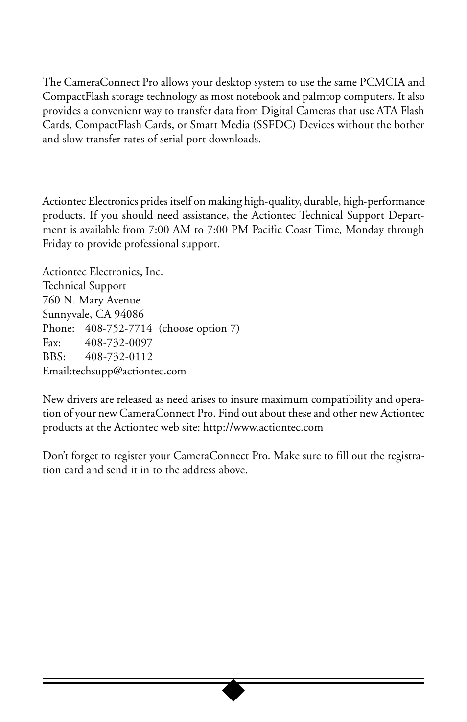 Introduction, Contacting actiontec customer support | Toshiba Parallel Port Flash Card Reader User Manual | Page 3 / 33