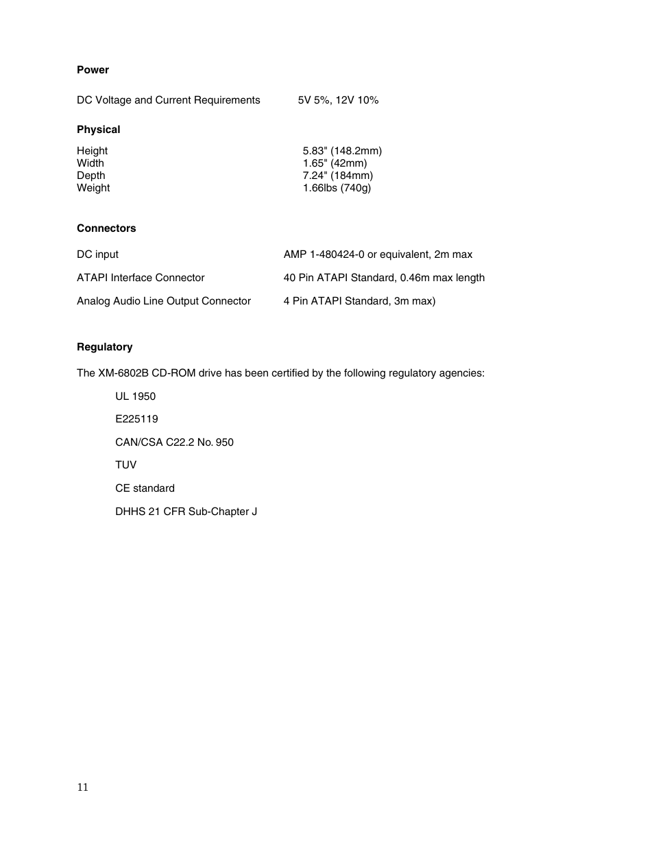 Toshiba XM-6802B User Manual | Page 13 / 15