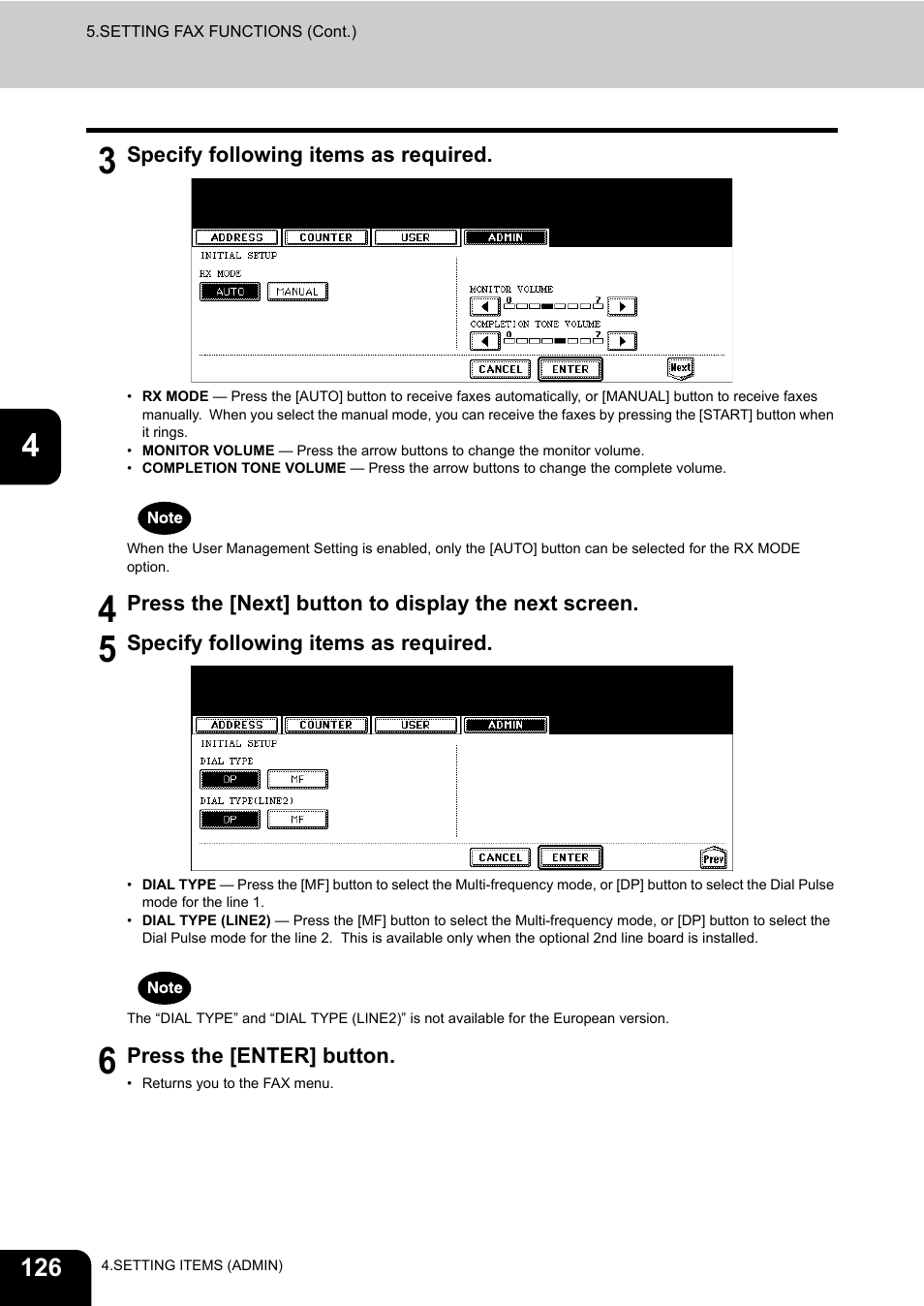 Toshiba TEC B 452 User Manual | Page 128 / 184