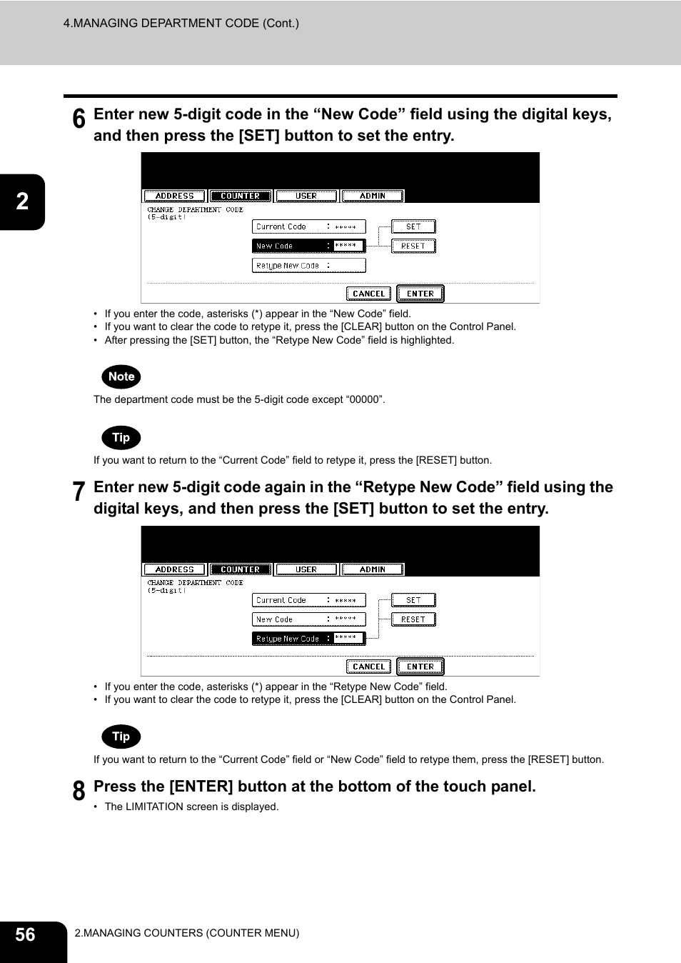 Toshiba TEC B 452 User Manual | Page 58 / 184