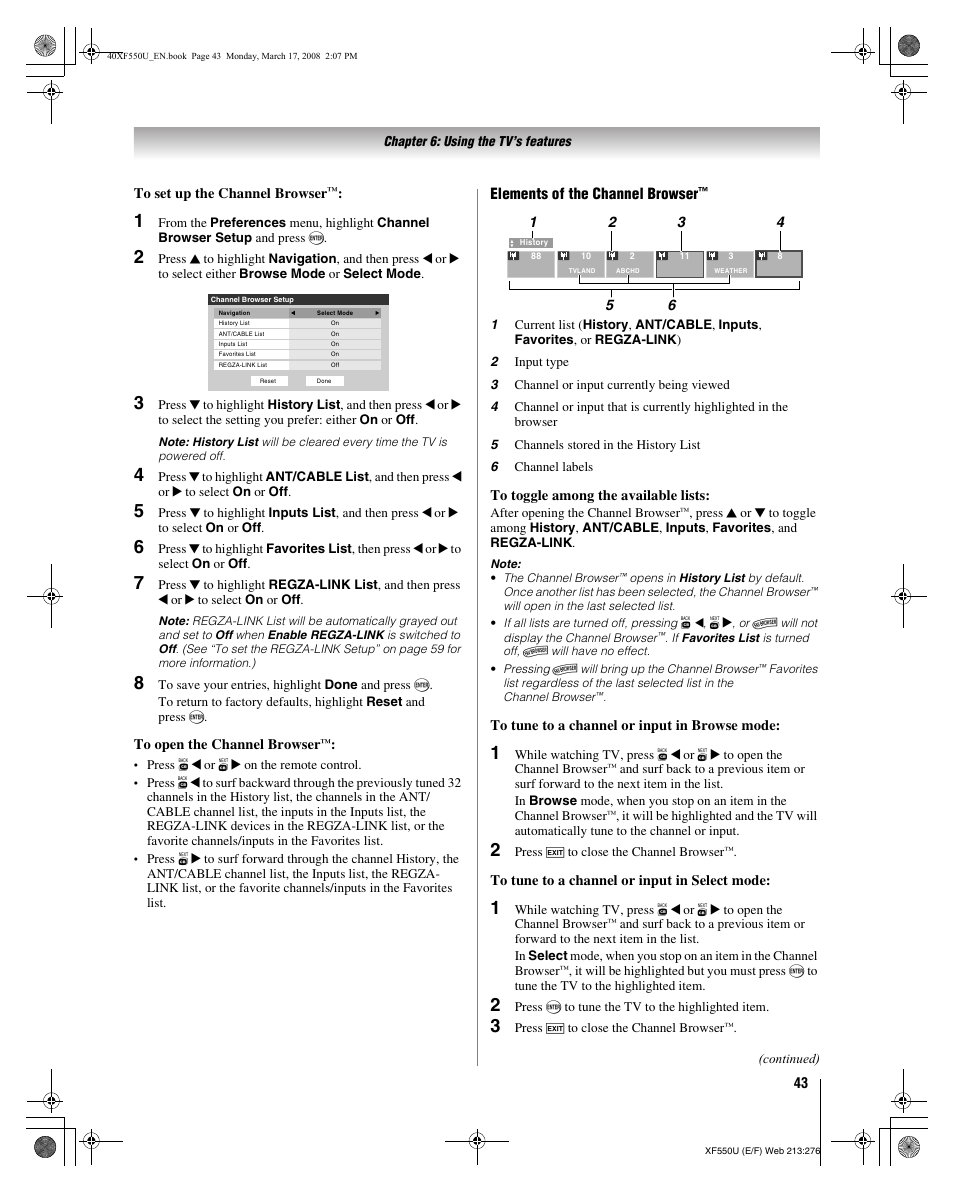 Toshiba 2XF550U User Manual | Page 43 / 74