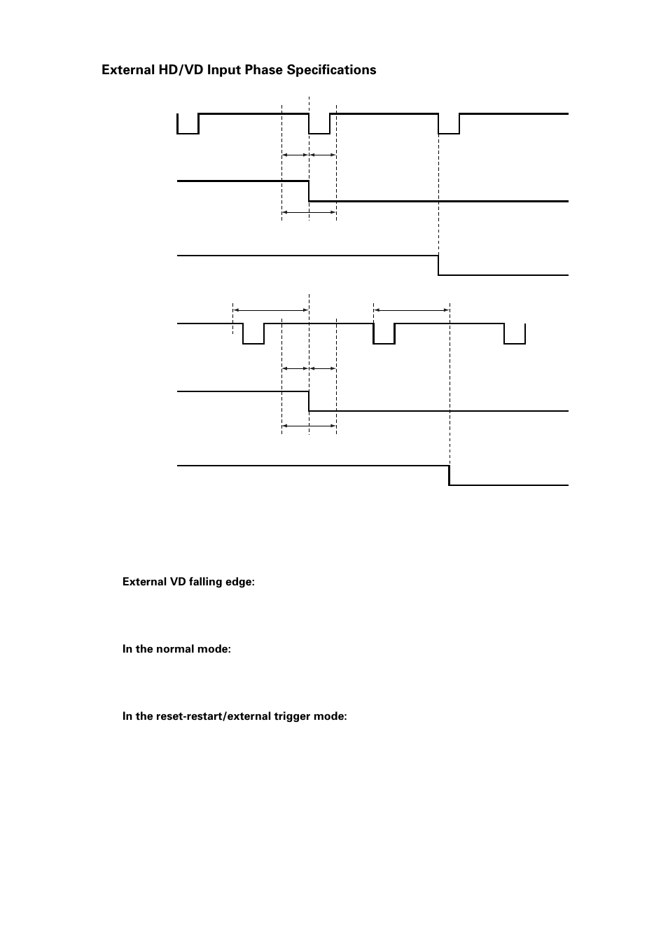 External hd/vd input phase specifications | Toshiba IK-52N User Manual | Page 16 / 22