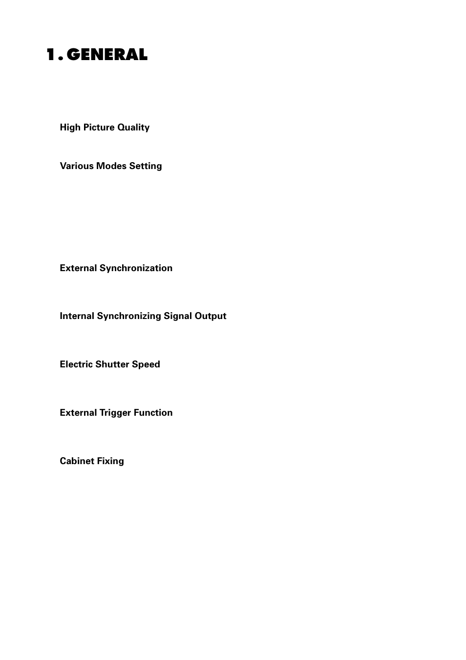 General | Toshiba IK-52N User Manual | Page 3 / 22