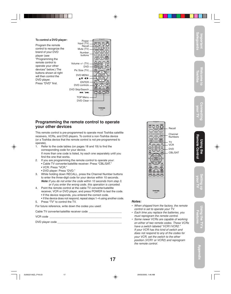 Toshiba 34HF85C User Manual | Page 17 / 44