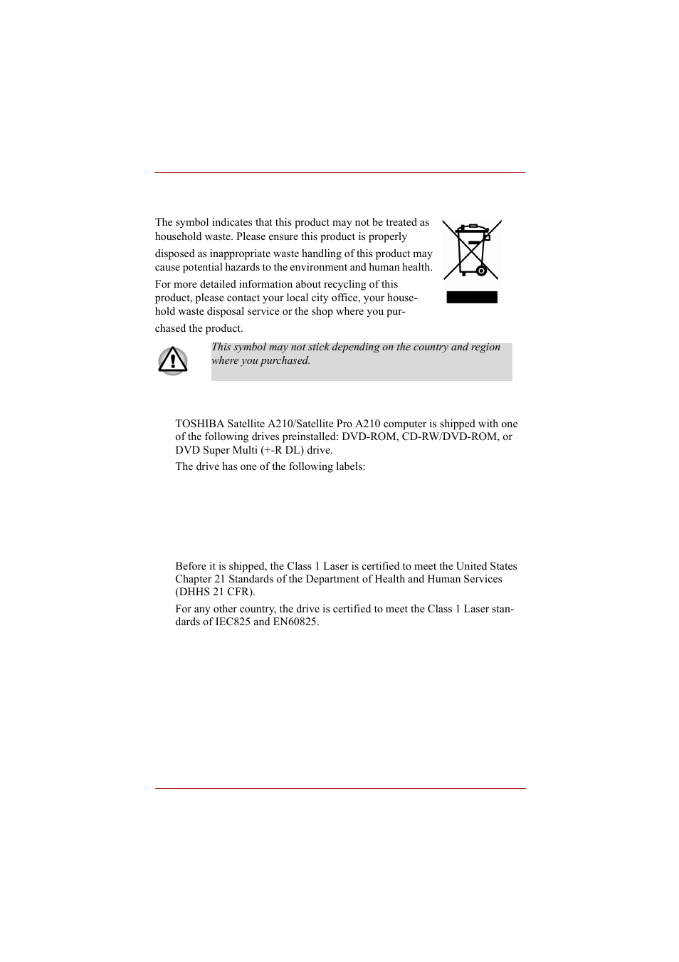 Toshiba A210 User Manual | Page 14 / 276