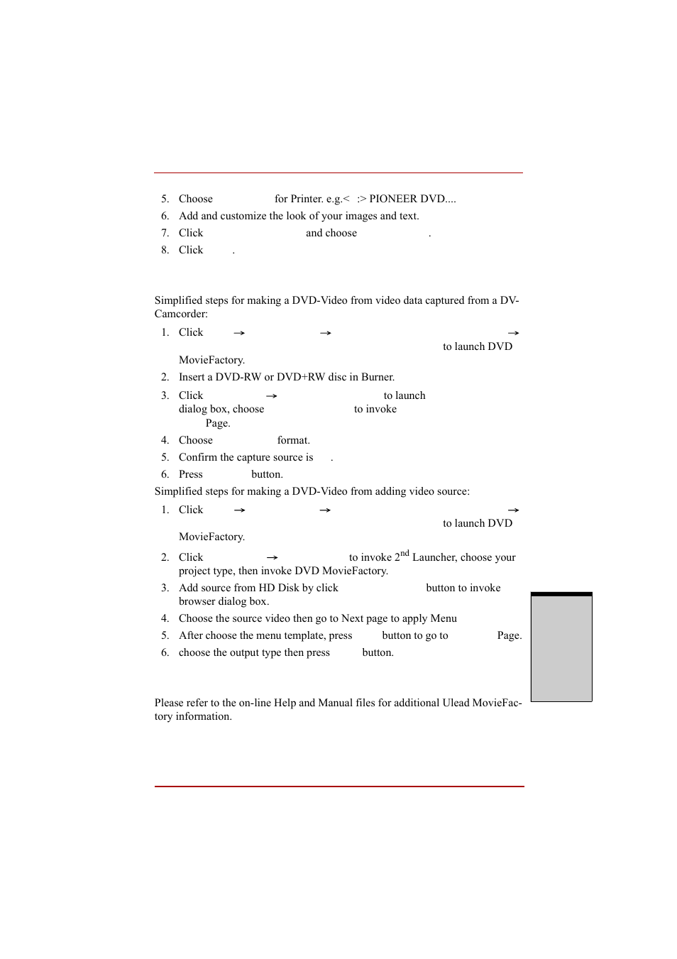 How to make a dvd-video, How to learn more about ulead dvd moviefactory | Toshiba A210 User Manual | Page 143 / 276