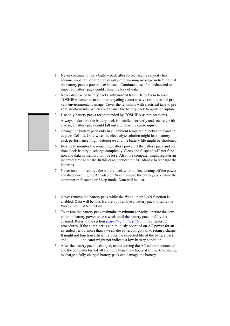 Caution | Toshiba A210 User Manual | Page 178 / 276