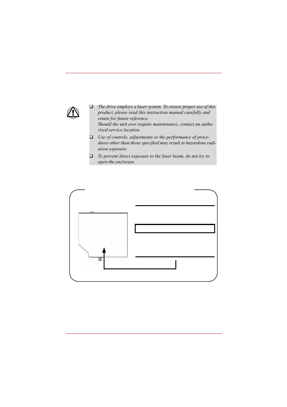 Dvd super multi (+-r dl) drive safety instructions, Matsushita uj-850u, Location of the required label | Toshiba A210 User Manual | Page 20 / 276