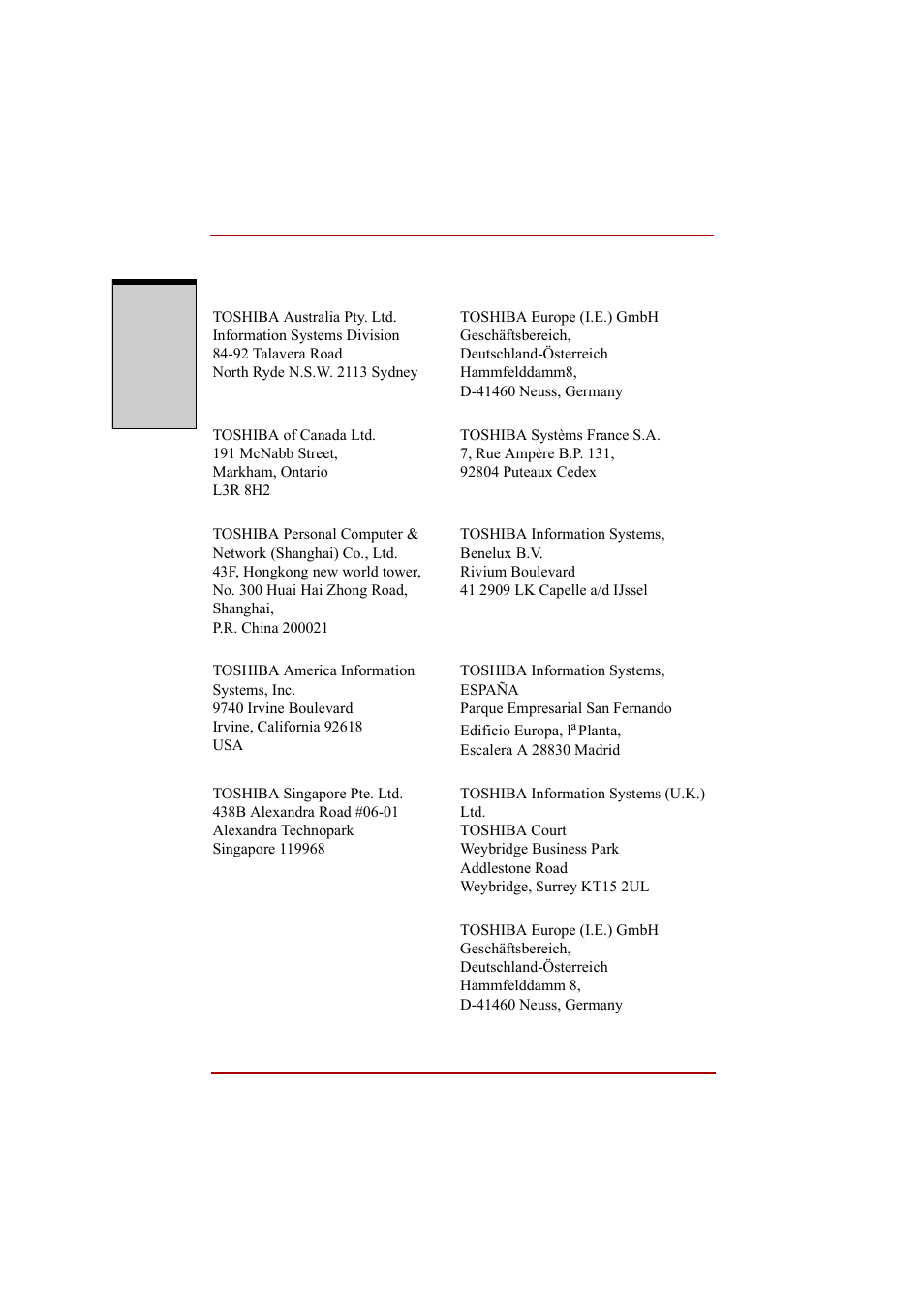 Toshiba A210 User Manual | Page 238 / 276