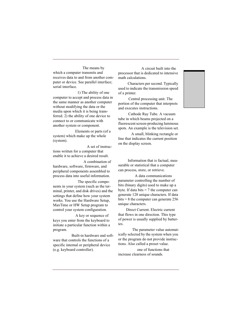 Toshiba A210 User Manual | Page 263 / 276