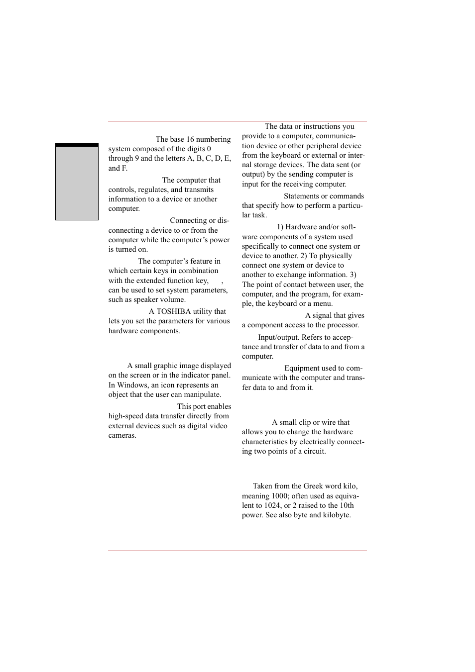 Toshiba A210 User Manual | Page 266 / 276