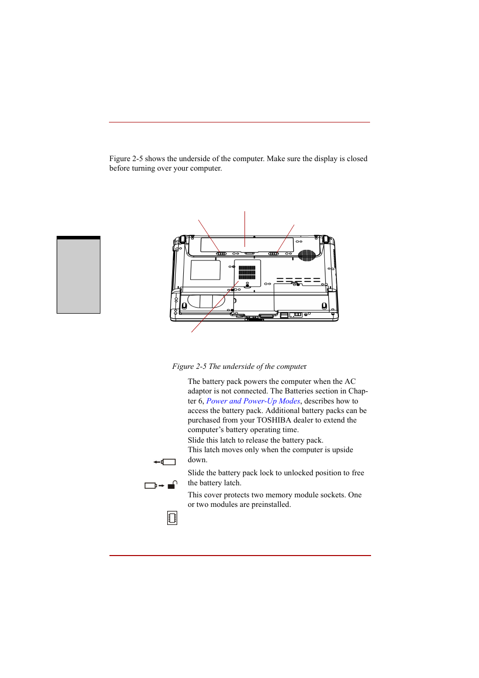 Underside, Underside -8 | Toshiba A210 User Manual | Page 64 / 276