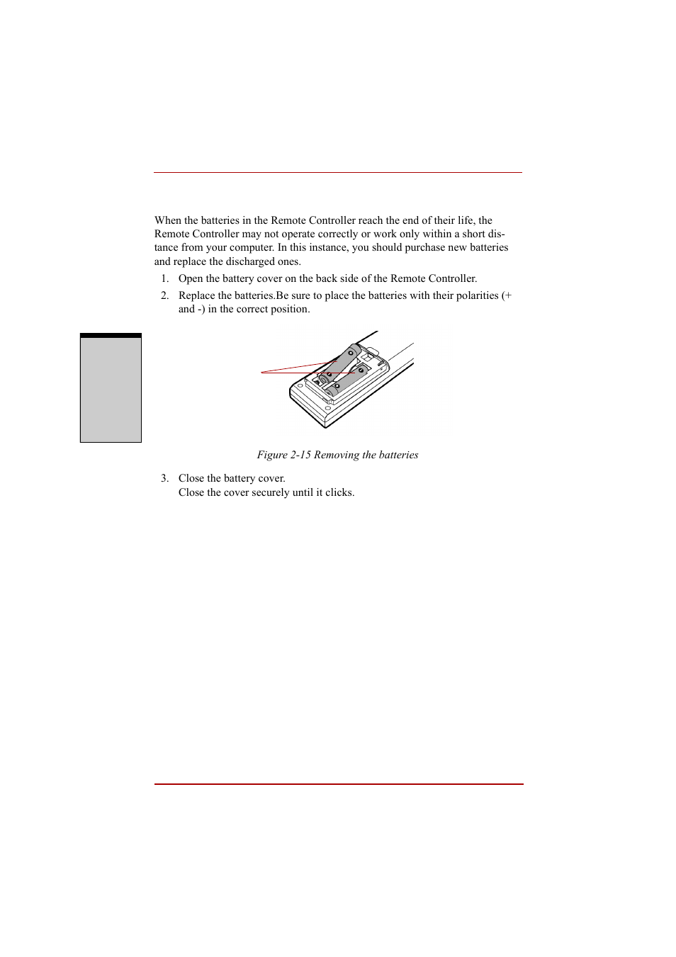 Replacing the batteries, Replacing the batteries -30 | Toshiba A210 User Manual | Page 86 / 276
