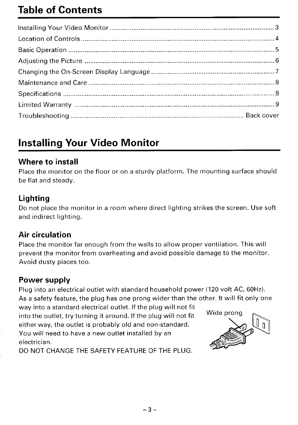 Toshiba CM1910A User Manual | Page 3 / 10