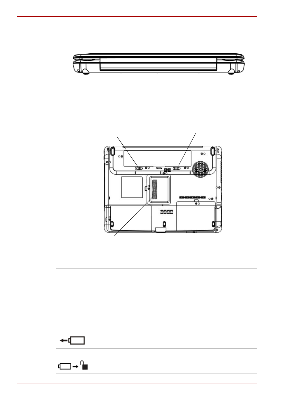 Back side, Underside, Back side -6 underside -6 | Toshiba A300 User Manual | Page 44 / 204