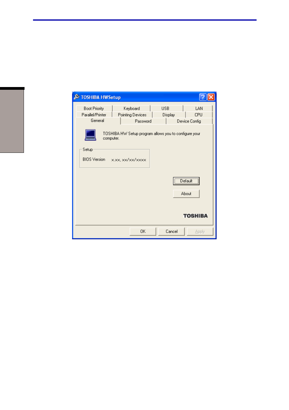 Hw setup window, Hw setup window -2, User's manual | Toshiba 6100 User Manual | Page 144 / 266