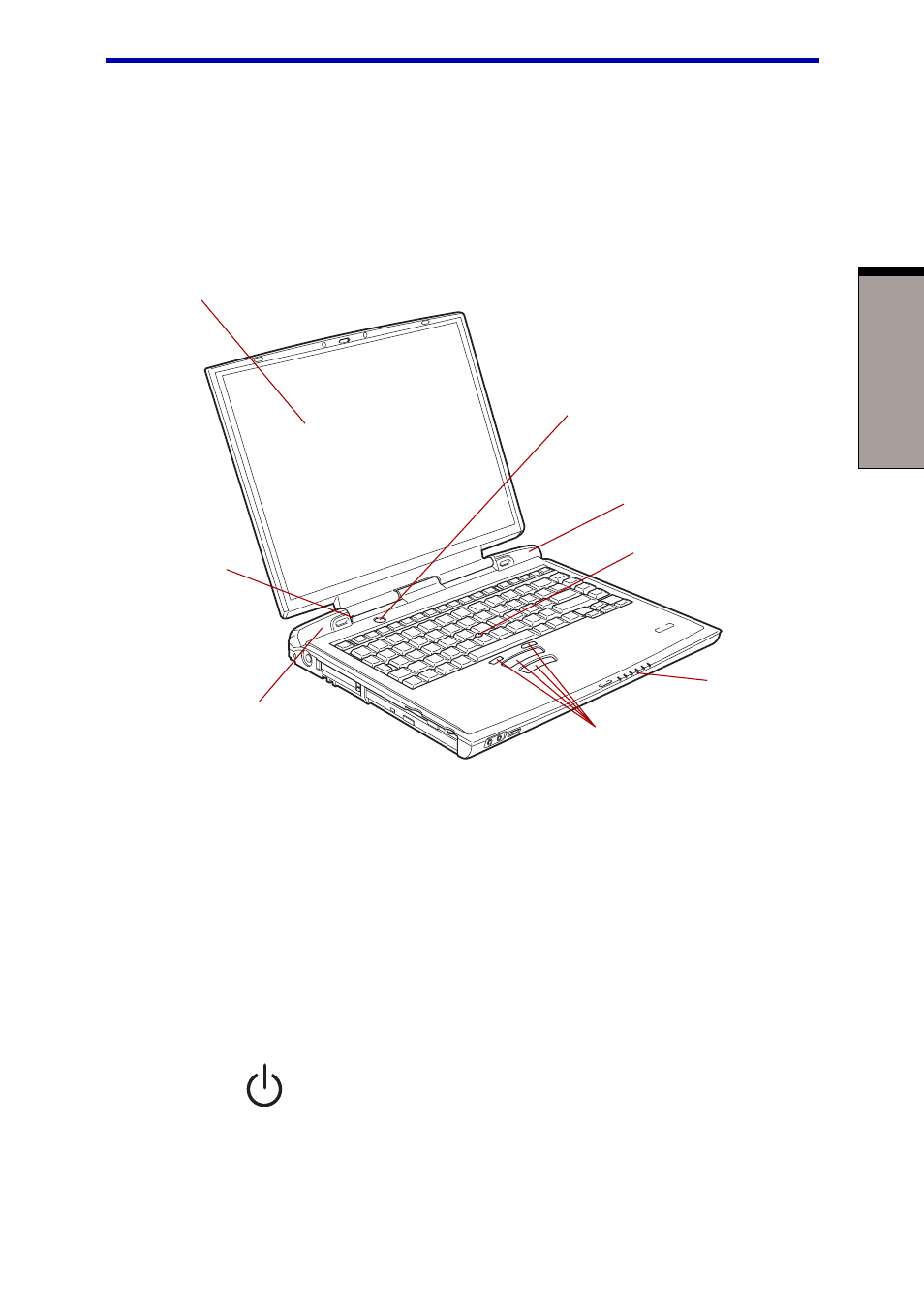 Front with the display open, Front with the display open -7 | Toshiba 6100 User Manual | Page 69 / 266