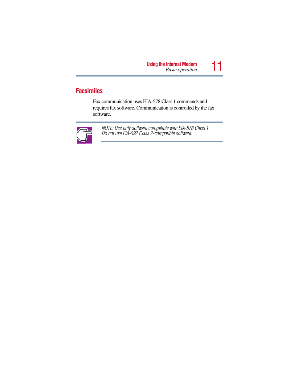 Facsimiles | Toshiba V.90 User Manual | Page 30 / 102