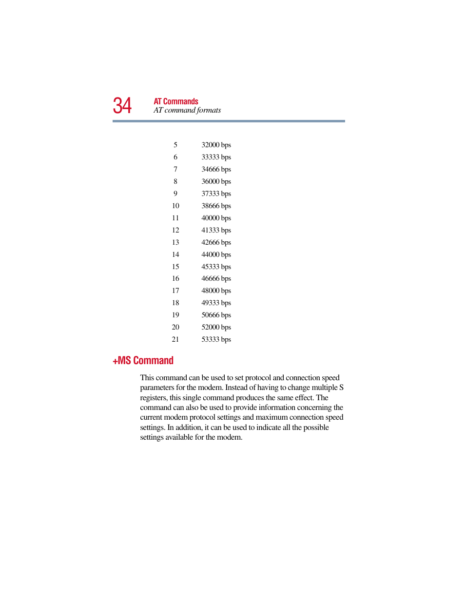 Ms command | Toshiba V.90 User Manual | Page 53 / 102