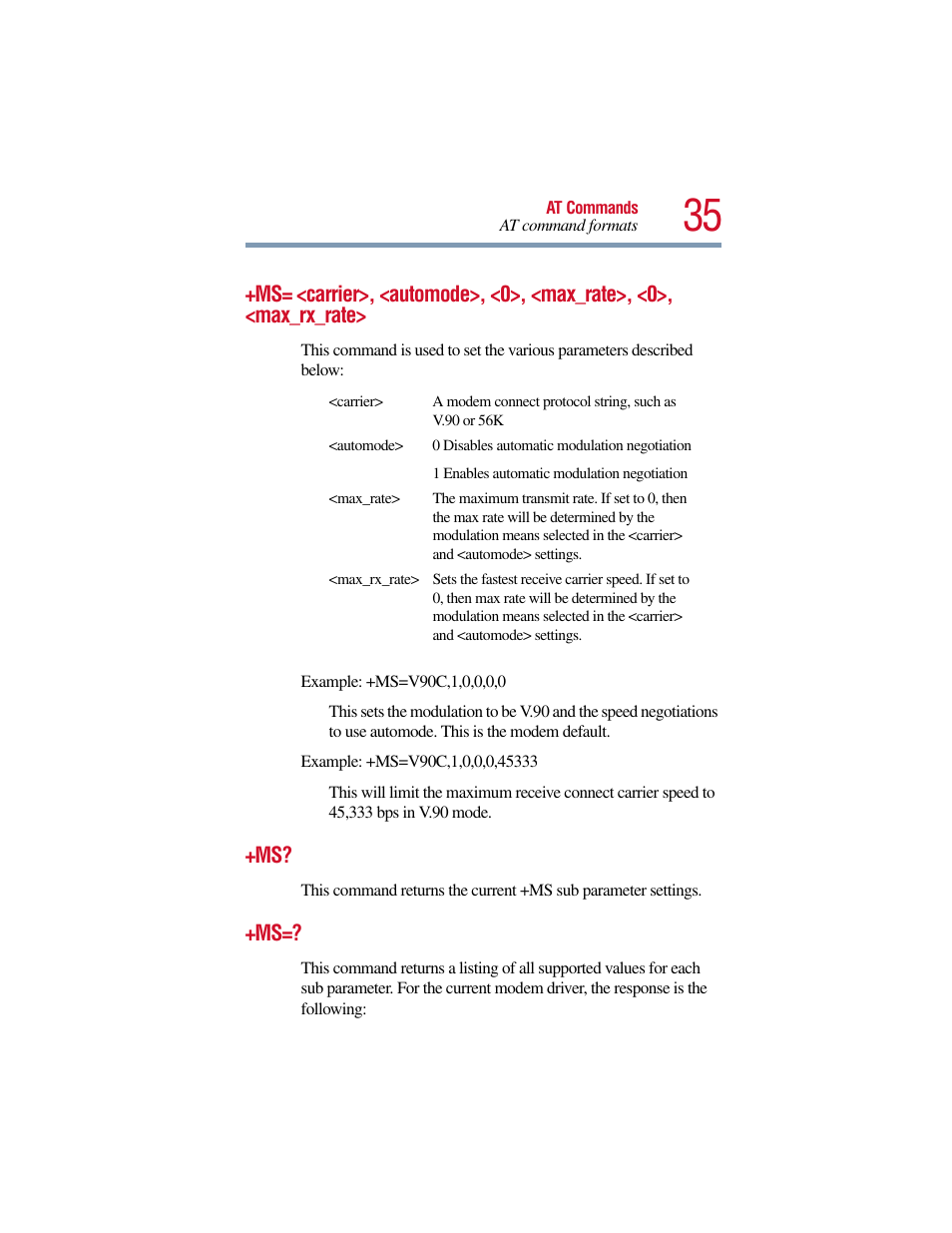 Toshiba V.90 User Manual | Page 54 / 102