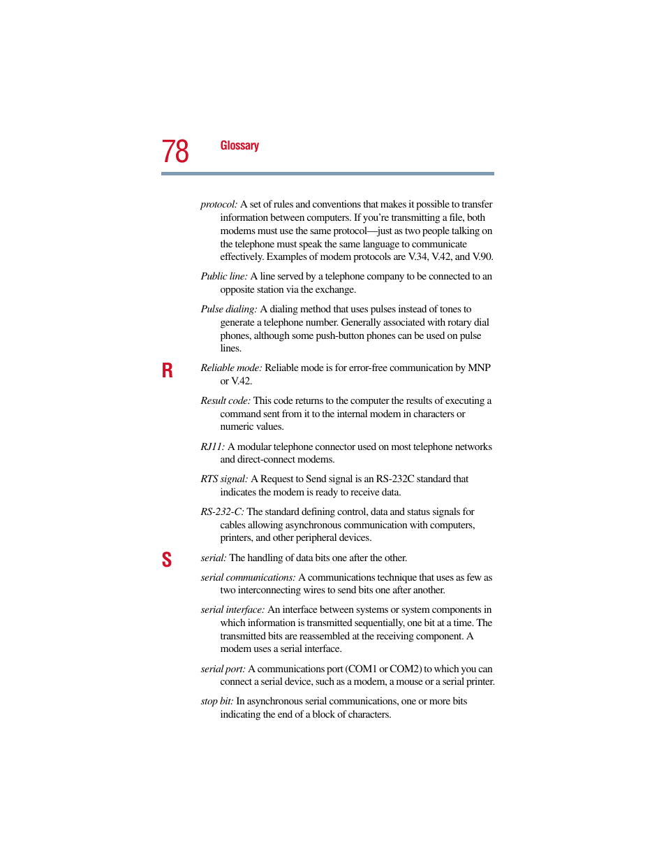 Toshiba V.90 User Manual | Page 97 / 102