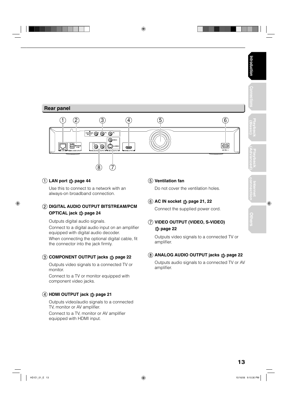 Toshiba HD-E1KE User Manual | Page 13 / 72