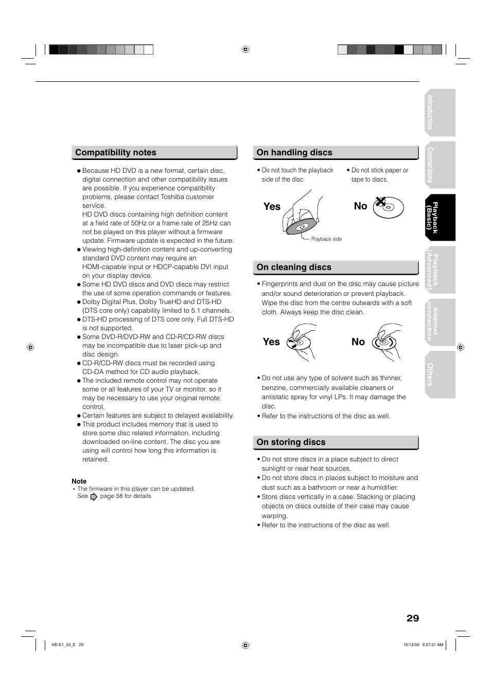 O 9es, Yes .o | Toshiba HD-E1KE User Manual | Page 29 / 72