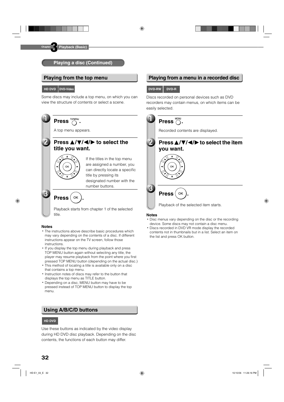 Toshiba HD-E1KE User Manual | Page 32 / 72