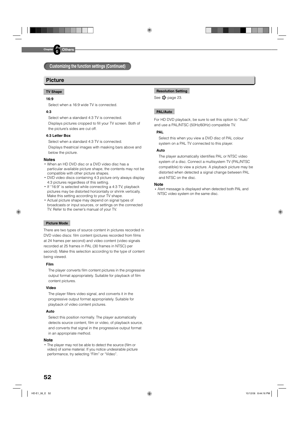 Picture | Toshiba HD-E1KE User Manual | Page 52 / 72