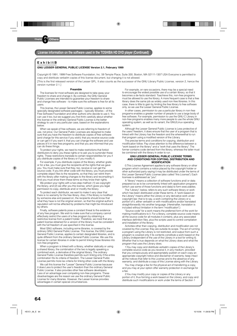 Toshiba HD-E1KE User Manual | Page 64 / 72