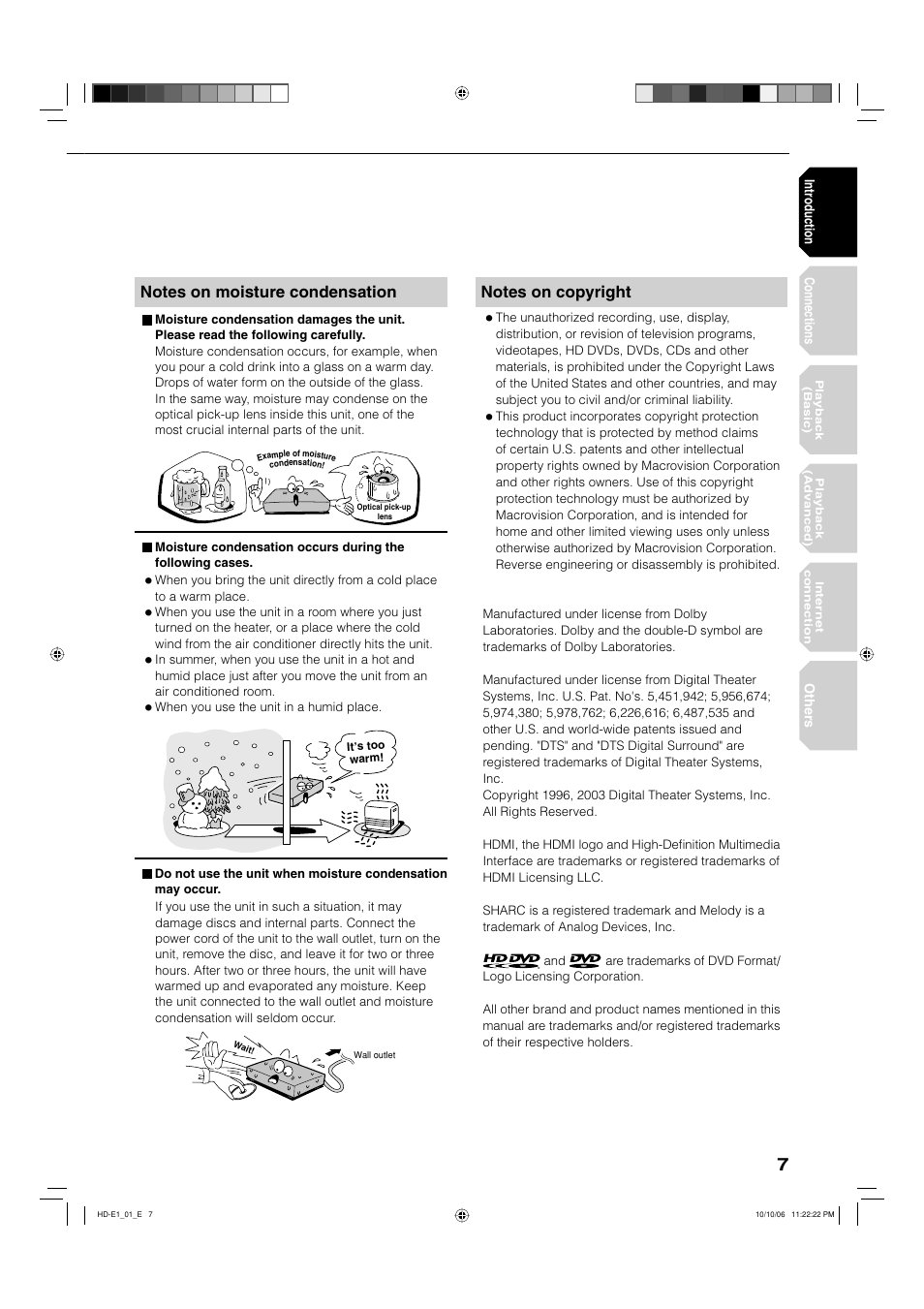 Toshiba HD-E1KE User Manual | Page 7 / 72