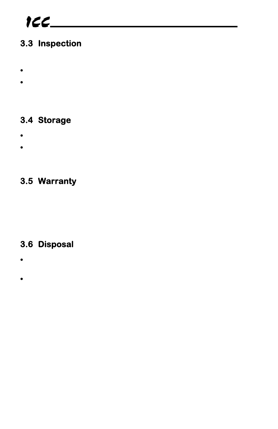 3 inspection, 4 storage, 5 warranty | 6 disposal | Toshiba Multiprotocol Ethernet Interface for Toshiba G9/VFAS1 Adjustable Speed Drives ASD-G9ETH User Manual | Page 12 / 116