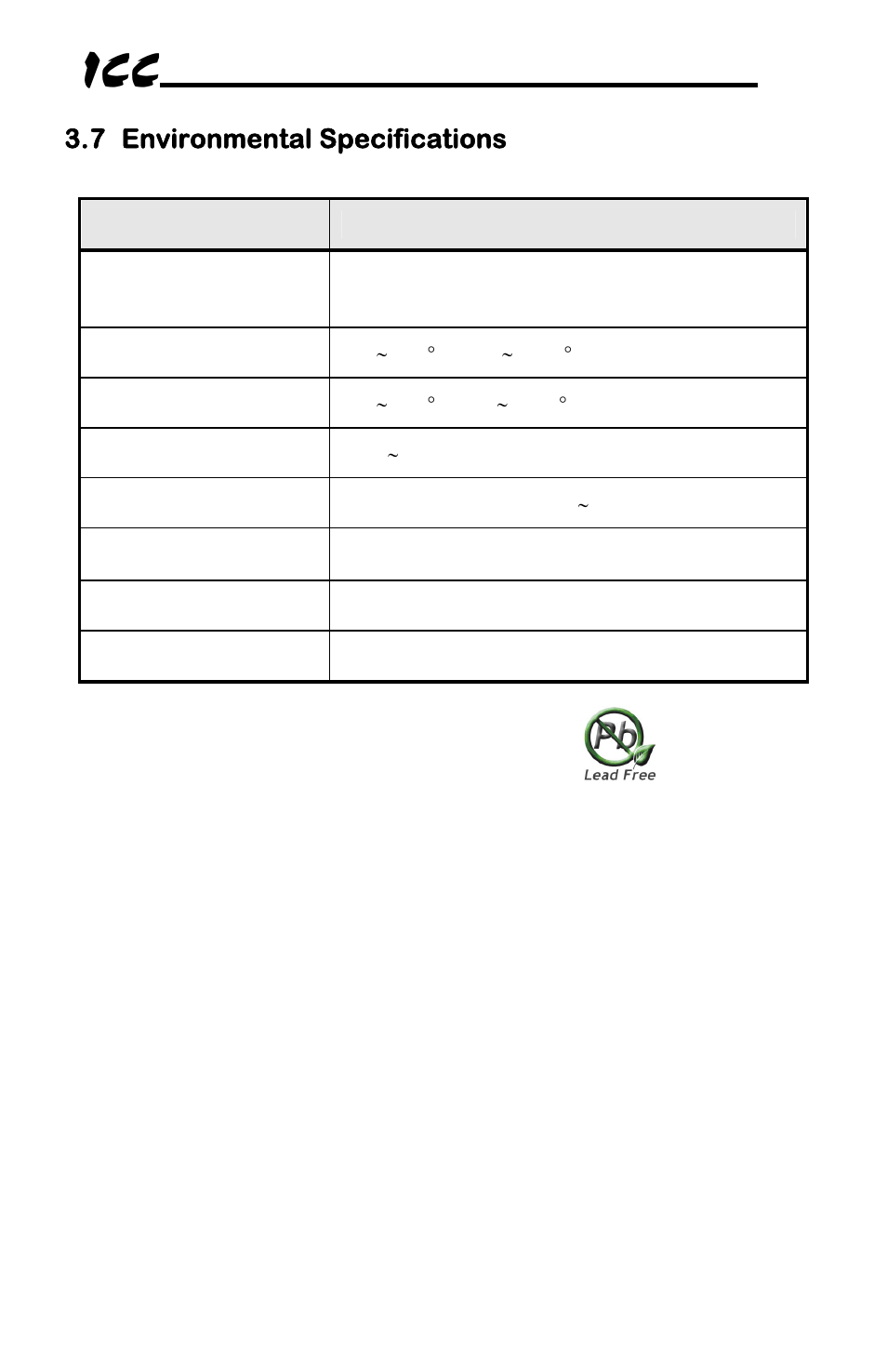 7 environmental specifications | Toshiba Multiprotocol Ethernet Interface for Toshiba G9/VFAS1 Adjustable Speed Drives ASD-G9ETH User Manual | Page 13 / 116